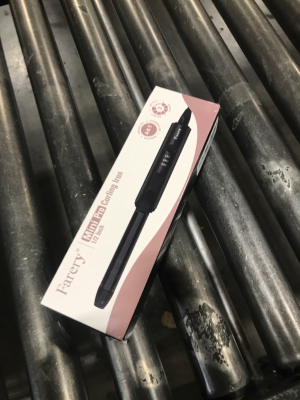 Photo 1 of FARERY 1/2 Inch Ceramic Mini Hair Curler with 3 Adjustable Temp, Dual Voltage, Travel Curling Iron for Short Hair, Infused with Keratin & Argan Oil, Storage Bag