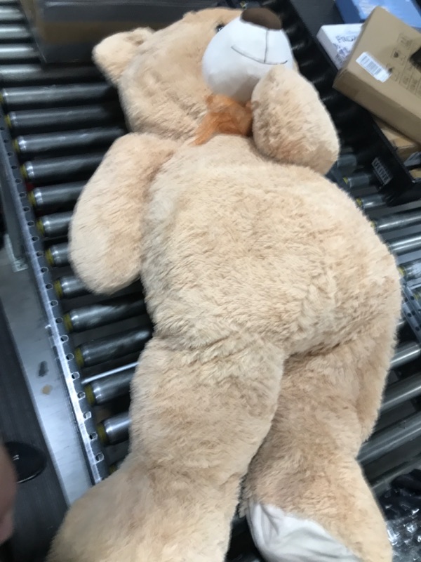 Photo 1 of HollyHOME Teddy Bear Stuffed Animal Plush Giant Teddy Bears with Footprints Big Bear 36 inch Tan
