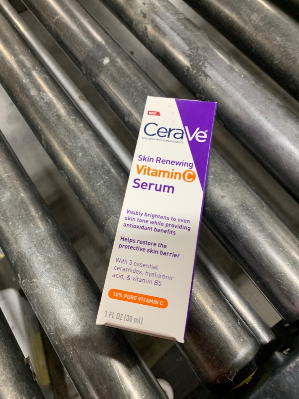 Photo 1 of CeraVe Vitamin C Serum with Hyaluronic Acid, Skin Brightening Serum for Face with 10% Pure Vitamin C, Fragrance Free, 1 Fl. Oz