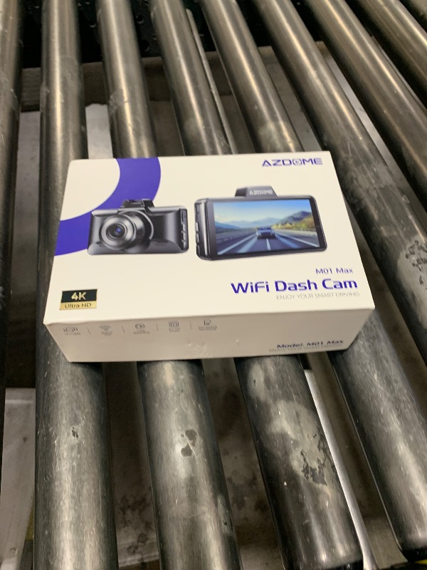 Photo 1 of AZDOME M01 Max WiFi Dash Cam Front and Rear, 4K+1080P, Free 64GB Card, App Control, 3" Screen Dash Camera for Car, Built-in ADAS G-Sensor, Waterproof, 24H Parking Mode Dashcam