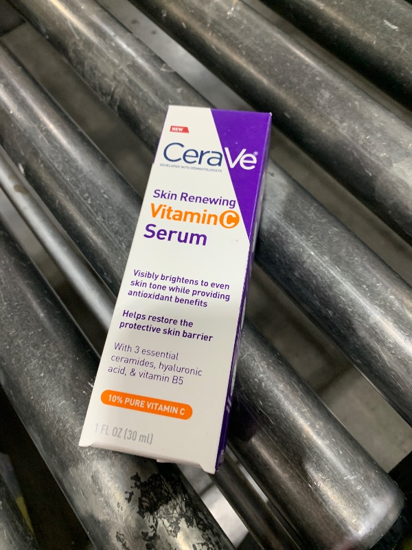 Photo 1 of CeraVe Vitamin C Serum with Hyaluronic Acid, Skin Brightening Serum for Face with 10% Pure Vitamin C, Fragrance Free, 1 Fl. Oz