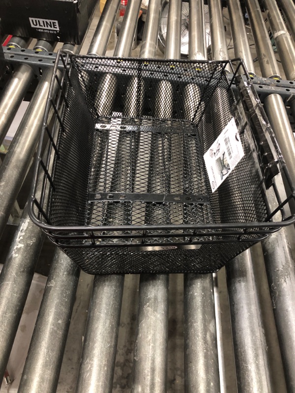 Photo 1 of Rear Bike Basket - Large Bicycle Rear Basket with Cargo Net and Waterproof Cover, Wire Bike Baskets Rear Large Capacity (NO Bike Rack Include)