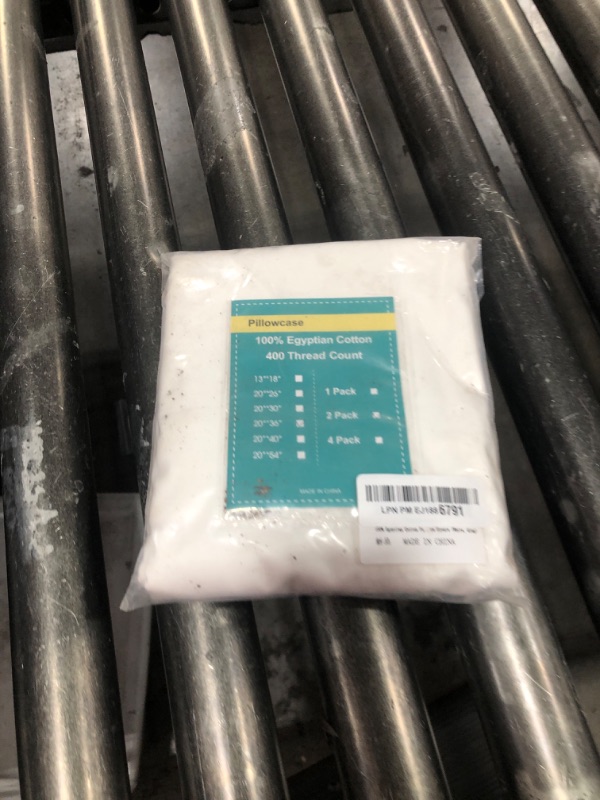 Photo 1 of 100% Egyptian Cotton King Pillow Protectors Set of 2, 400 Thread Count Sateen Weave Cooling Pillowcase, Easy Care Zippered Style Pillow Covers (White, King)