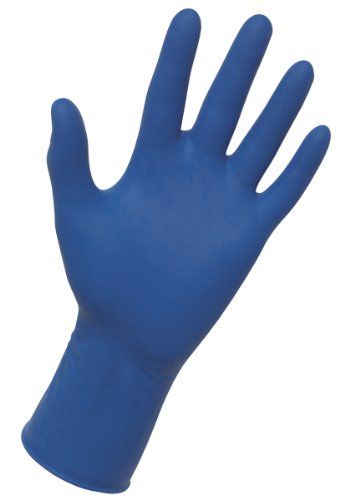 Photo 1 of SAS Safety Thickster 6603-20 Powder-Free Latex Exam Gloves 14 Mil 12 Extended Cuff Large 50/Box