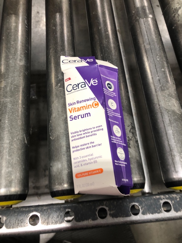 Photo 1 of CeraVe Vitamin C Serum with Hyaluronic Acid, Skin Brightening Serum for Face with 10% Pure Vitamin C, Fragrance Free, 1 Fl. Oz