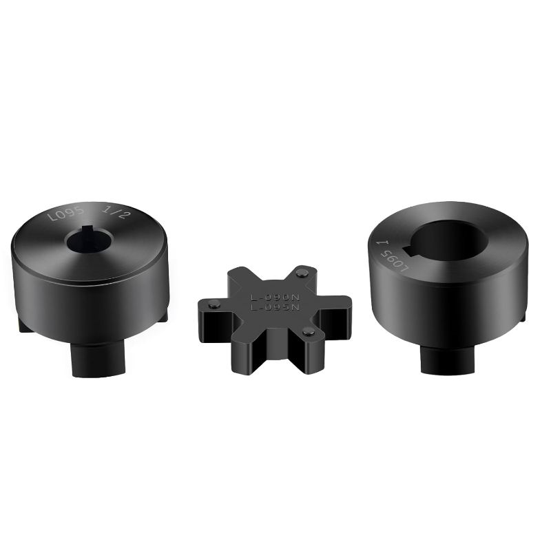 Photo 1 of 1/2" to 1" Log Wood Splitter L095 3-Piece L-Jaw Coupling Set & Buna-N NBR Rubber Spider