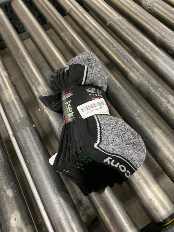 Photo 1 of Saucony Men's Rundry Bolt Performance No-Show Socks, Available in M-XXL (6, 12, 18, Black Repreve (6 Pairs), Large