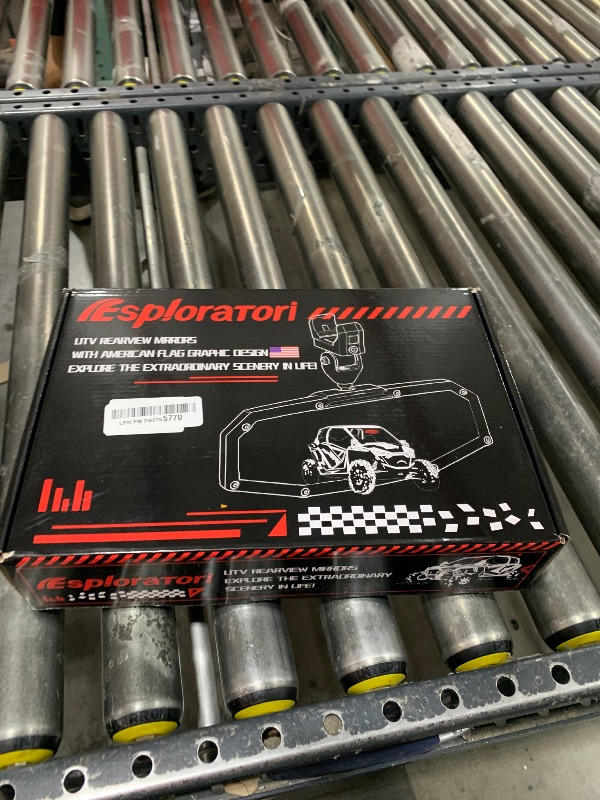 Photo 1 of Esploratori UTV Rear View Mirror,2025 New Flag UTV Mirrors-High Density 360° Adjustable Angle for 1.5 to 2.0 in Round Roll Cage,Compatible with Polaris RZR,Pioneer SXS,Kawasaki Mule KRX,Can Am X3
