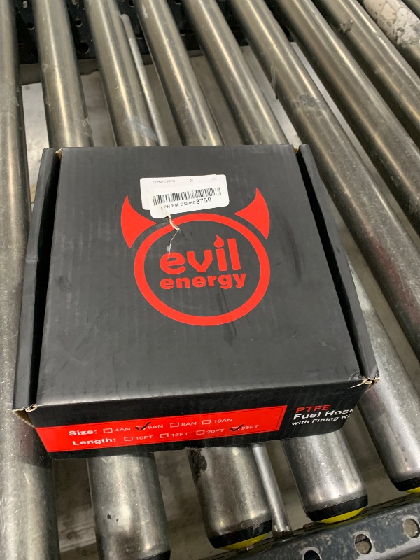 Photo 1 of EVIL ENERGY 6AN 3/8" PTFE LS Swap EFI Fuel Line Fitting Kit, E85 Nylon Braided Fuel Hose 25FT