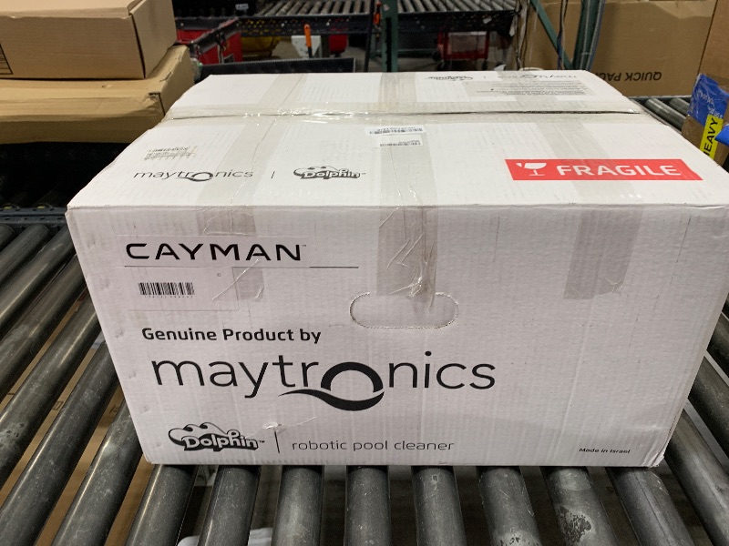Photo 1 of Dolphin Cayman Automatic Robotic Pool Cleaner (2025 Model) — Programmable Weekly Timer, Wall Climbing, Massive Top-Load Filter Bin, HyperBrush — for In-Ground & Above Ground Swimming Pools up to 33FT