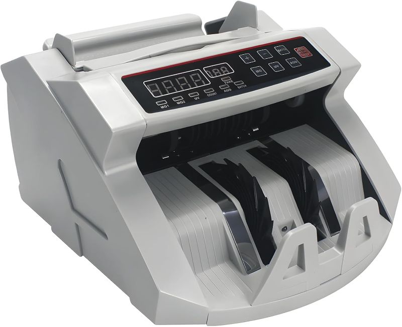 Photo 1 of Walbest Money Counter Machine with Value Count, Counterfeit Detection Function Cash Counter, LCD Display Cash Counter with Add and Batch Modes, Mix Denomination Counter Machine for Bank Supermarket
