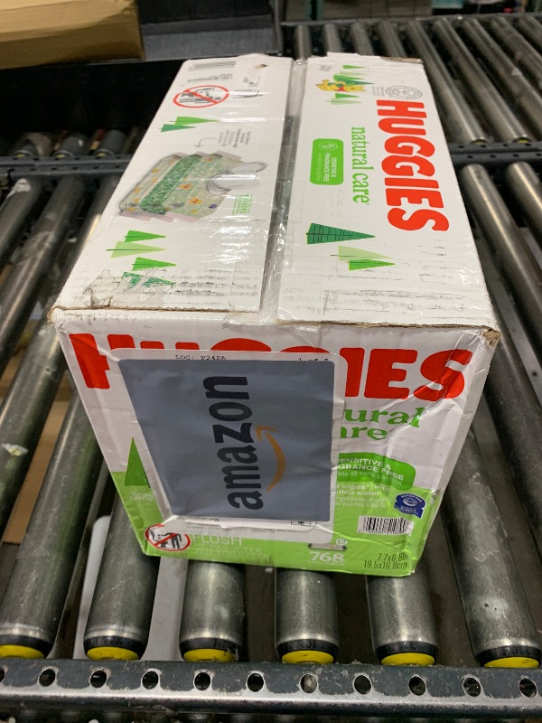 Photo 1 of Huggies Natural Care Sensitive Baby Wipes, Unscented, Hypoallergenic, 99% Purified Water, 12 Flip-Top Packs (768 Wipes Total), Packaging May Vary