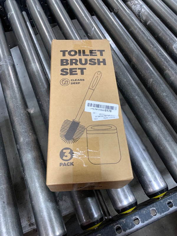 Photo 1 of Holaloha Toilet Brush, 3 Pack Toilet Brush and Holder Set Bathroom Accessories, Toilet Bowl Brush and Holder with 3 Crevice Brush for Bathroom, Toilet Scrubber Brush (White)