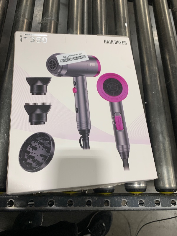 Photo 1 of Ionic Hair Dryer, Professional Hair Blow Dryer Hot/Cold Air, 1800W Powerful AC Motor, Negative Ion Hairdryer Fast Drying, 2 Speed/3 Heating with 2 Nozzles&1 Diffuser, for Women Men Kids Salon Travel