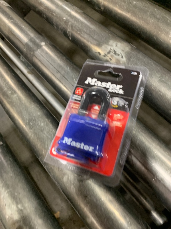 Photo 1 of Master Lock 312D Weatherproof Padlock,Navy Blue