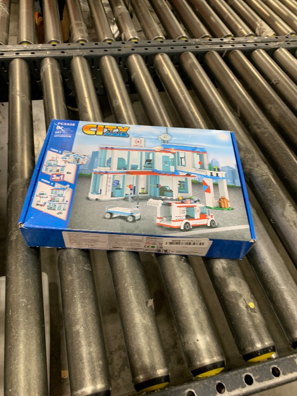 Photo 1 of City Hospital STEM 3 in1 Building Sets, Compatible with Lego Ambulance Tor Truck, Rescue Helicopter, Connect to Other City Sets, 687 PCS Best Gift for 6 7 8 9 10 Boys
