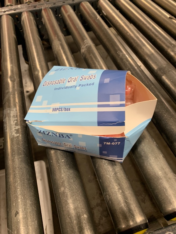 Photo 1 of (50 Pack) Disposable Oral Swabs, Sterile Dental Sponge Swabsticks Unflavored for Mouth or Gum Cleaning