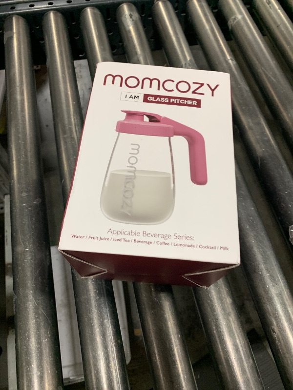 Photo 1 of Momcozy Breast Milk Pitcher, Resistant to Heat and Cold Abrupt Temp Swings, No Leak Glass Breast Milk Fridge Storage Container with Wide Mouth, Fast Baby Formula Maker, Breastfeeding Essentials, Grey