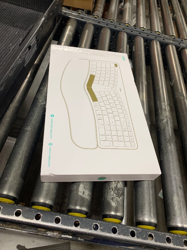 Photo 1 of Nulea Wireless Ergonomic Keyboard, Split Keyboard with Cushioned Wrist Rest, Bluetooth and USB Connectivity, USB-C Rechargeable, Compatible with Windows Mac