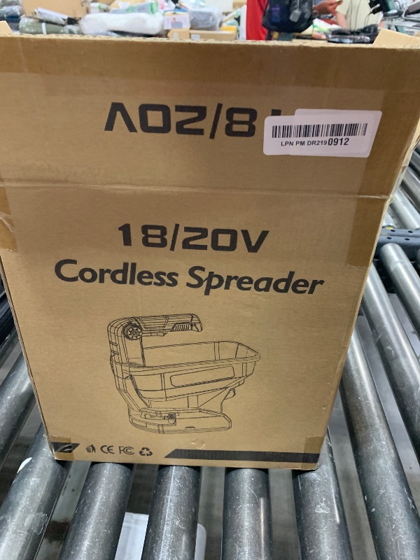 Photo 1 of Battery Operated Spreader Compatible for Dewalt 20V/60V Li-ion Battery, Seed Spreader Handheld Available Year-Round, Grass Seeds, Rock Salt and De-icer Out-Doors (Battery not Included)
