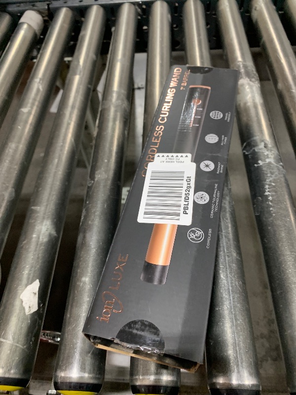 Photo 1 of Ion Luxe Dual Voltage Cordless 1" Ceramic Curling Wand | Travel Friendly, Auto Shut Off, Nano Silver and Tourmaline Technology