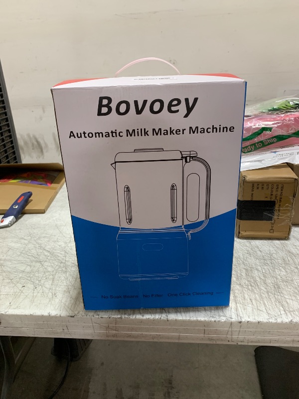 Photo 1 of Nut Milk Maker Machine,8 in 1 New Upgrade Soy Milk Maker Automatic for Almond,Oat,Plant-Based Milk and Non-Dairy Beverages,40oz Almond Milk Maker Machine with Delay Start/Self Clean/Boil Water