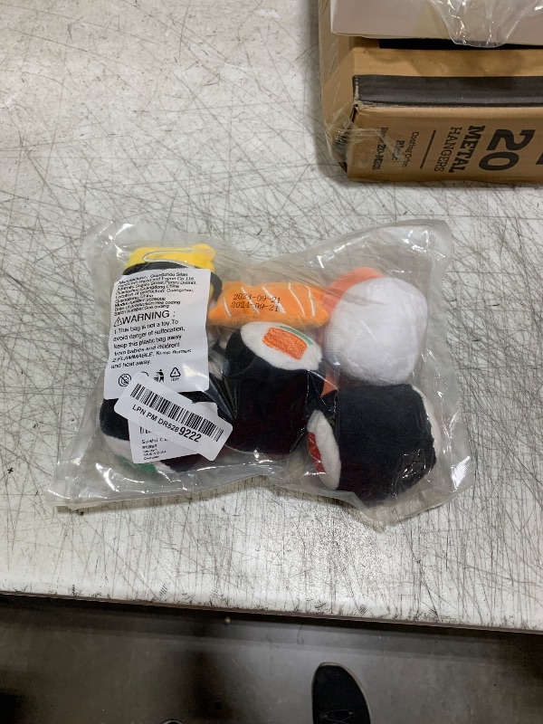 Photo 1 of CiyvoLyeen 6 Pack Sushi Cat Toys with Catnip Sushi Roll Pillow Kitten Chew Bite Supplies Boredom Relief Fluffy Kitty Teeth Cleaning Chewing Cat Lovers Interactive Plush
