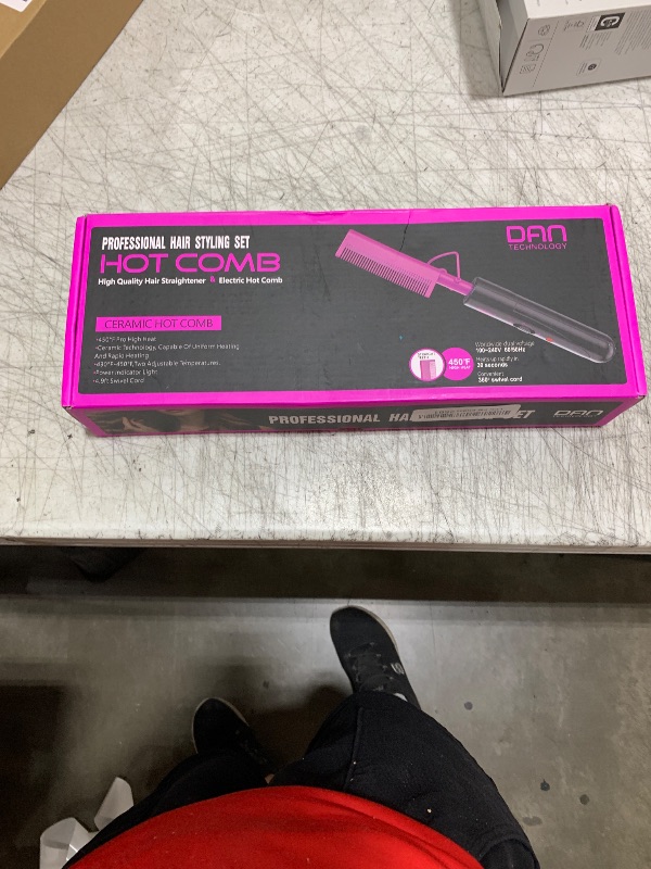 Photo 1 of DAN Technology Flat Iron and Small Hot Comb for Black Women's Hair, Wigs - Hair Straightener