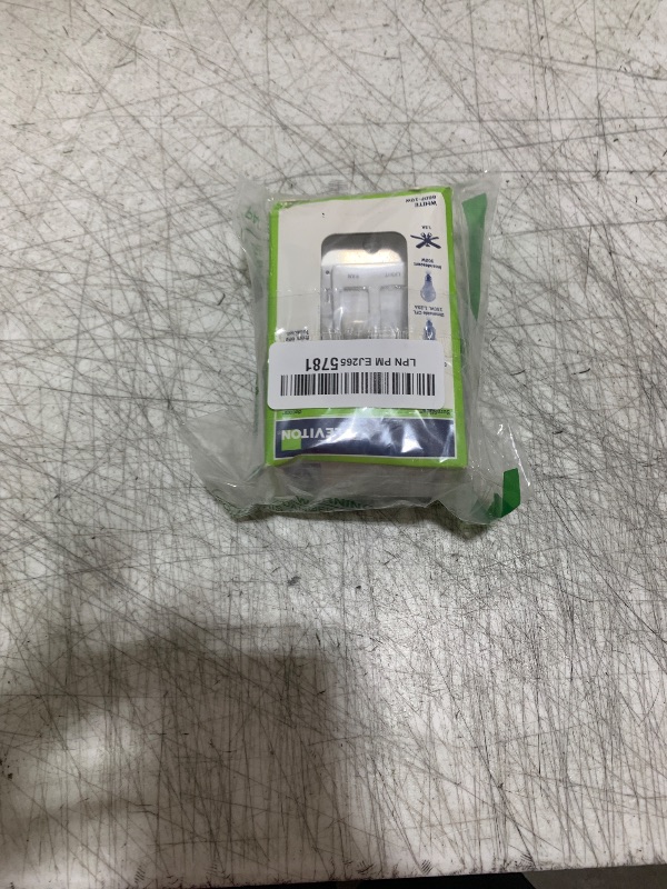 Photo 1 of Leviton SureSlide Ceiling Fan Control and Dimmer Switch for LED, Halogen and Incandescent Bulbs, 66DF-10W, White