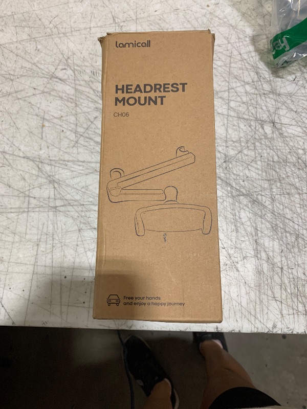 Photo 1 of Lamicall Car Headrest Tablet Holder - [3 in 1 Extension Arm] Adjustable Tablet Car Mount for Back Seat, Road Trip Essentials for Kids, for 4.7-11" Device Like iPad Pro, Air, Mini, Galaxy, Fire, Black