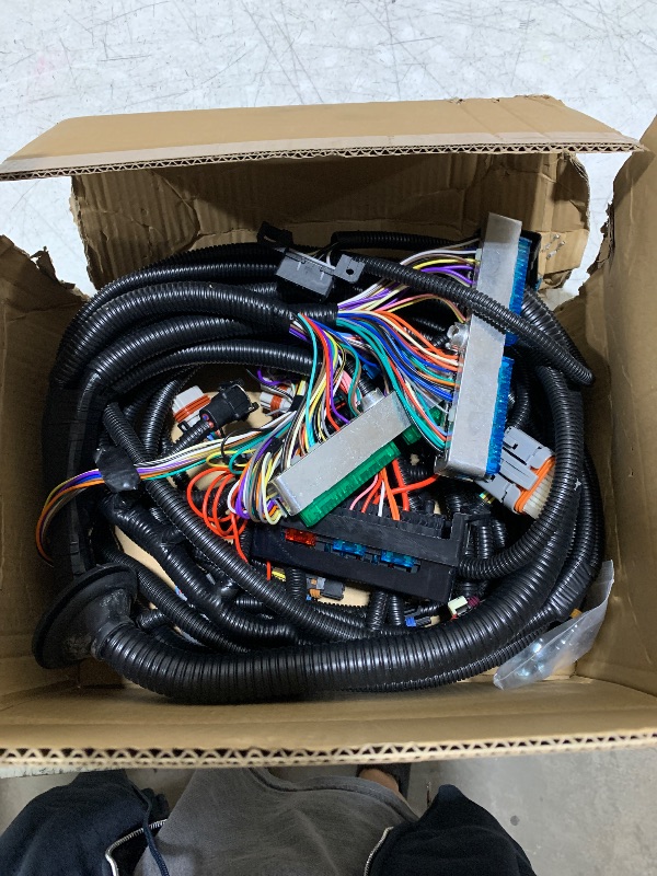 Photo 1 of Standalone Wiring Harness, 4L60E DBW, Green/Blue PCM, Compatible with 1997-2004 GM LS1 Vortec Engine 4.8 5.3 6.0 L, LS Swap Engine Harness, Stand Alone Wire Harness, Drive by Wire Throttle Body