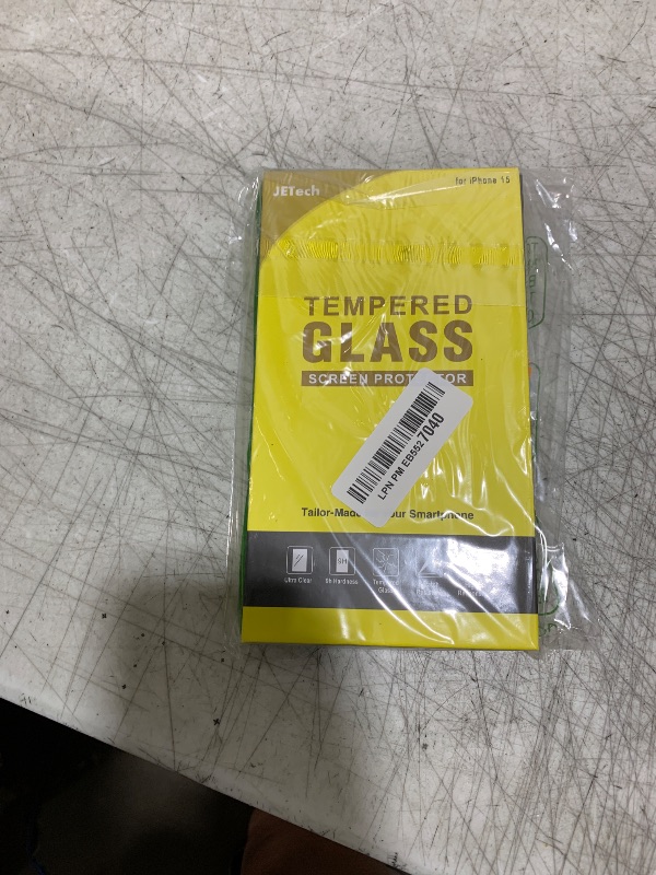 Photo 1 of JETech Screen Protector for iPhone 15 6.1-Inch, Tempered Glass Film with Easy Installation Tool, Case-Friendly, HD Clear, 3-Pack