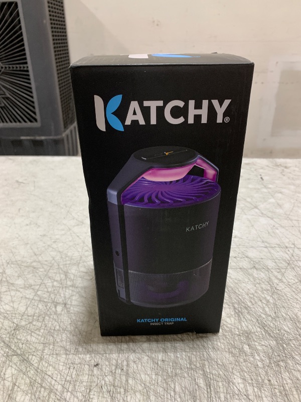 Photo 1 of Katchy Indoor Insect Trap - Catcher & Killer for Mosquitos, Gnats, Moths, Fruit Flies - Non-Zapper Traps for Inside Your Home - Catch Insects Indoors with Suction, Bug Light & Sticky Glue (Black)