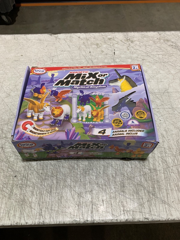Photo 1 of POPULAR PLAYTHINGS Magnetic Mix or Match Mythical Kingdom Toy Play Set, 15 Pieces
