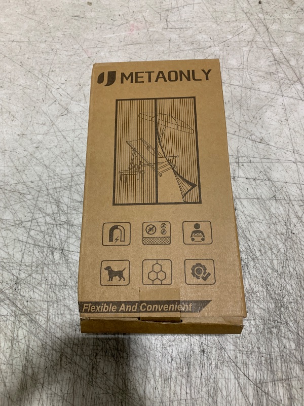 Photo 1 of METAONLY Magnetic Screen Door Fits Door Size 38" x 82", Screen Door Mesh,Door Screen Magnetic Closure for Patio Door Enjoy Air Fresh-White, Actual Screen Size 40" x 83"