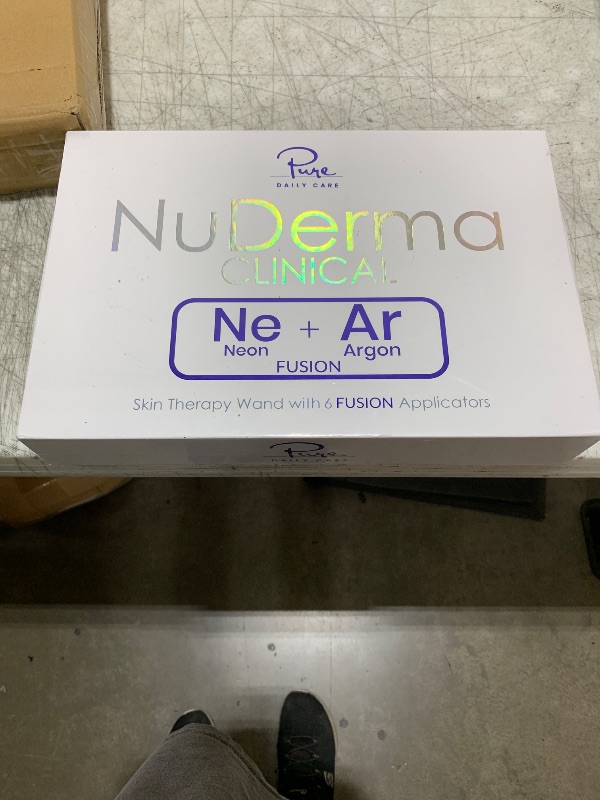 Photo 1 of NuDerma Clinical Skin Therapy Wand - Portable Skin Therapy Machine w 6 Fusion Neon + Argon Wands – Anti Aging - Clarifying - Skin Tightening & Radiance - Wrinkle Reducing