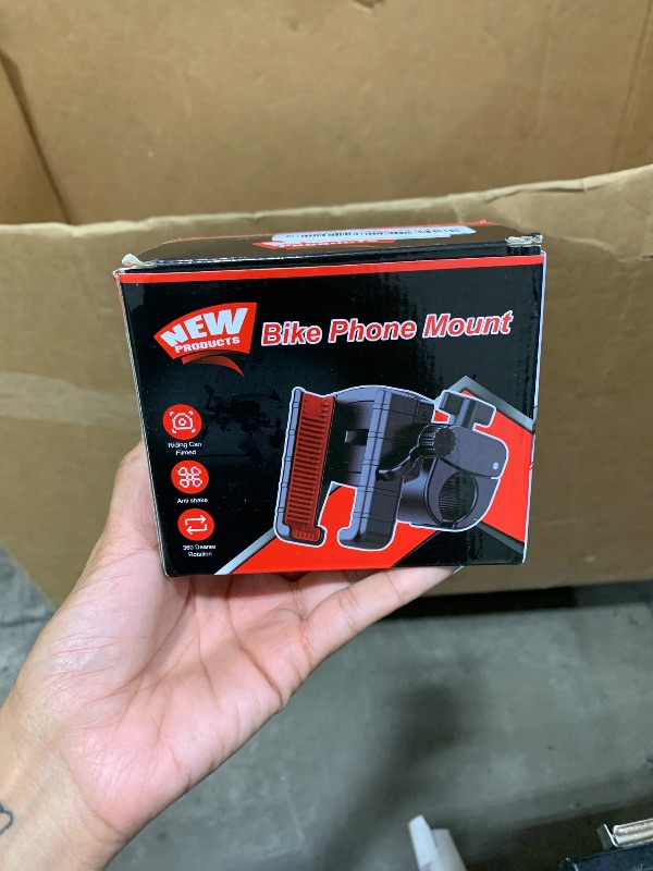 Photo 1 of Bike Phone Mount Holder, [Camera Friendly] Motorcycle Phone Mount for Electric Scooter, Mountain, Dirt Bike and Motorcycle - 360° Rotate Suitable for iPhone & Android Smartphones from 4.5-7.0 inches