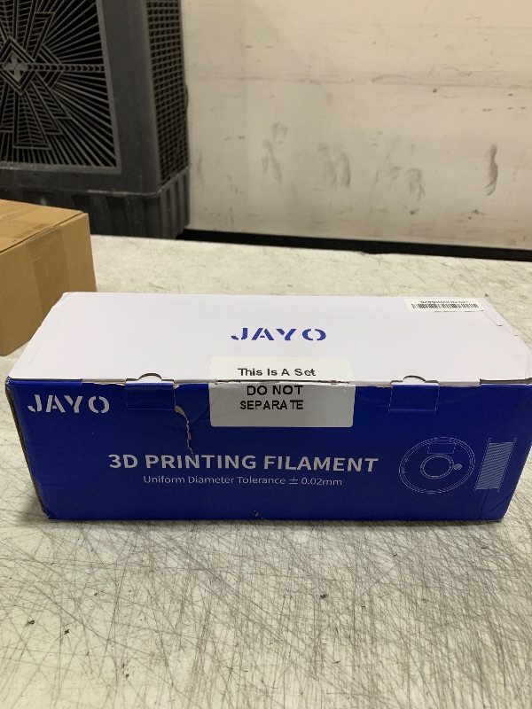 Photo 1 of JAYO 3D Printer Filament Bundle, PLA Silk Filament Bundle Multicolor, Shiny Silk PLA Filament 1.75mm, Fast Color Change Rainbow, 250g Spool, 8 Rolls, 2kg in Total