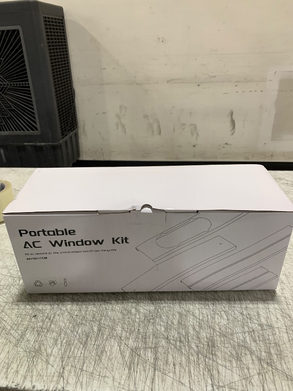 Photo 1 of Portable Air conditioner Window Kit, Adjustable Vertical/Horizontal Sliding Window Kit Plate for AC Unit, AC Window Vent Kit, AC Window Seal Suitable for 5.9” AC Exhaust Hose