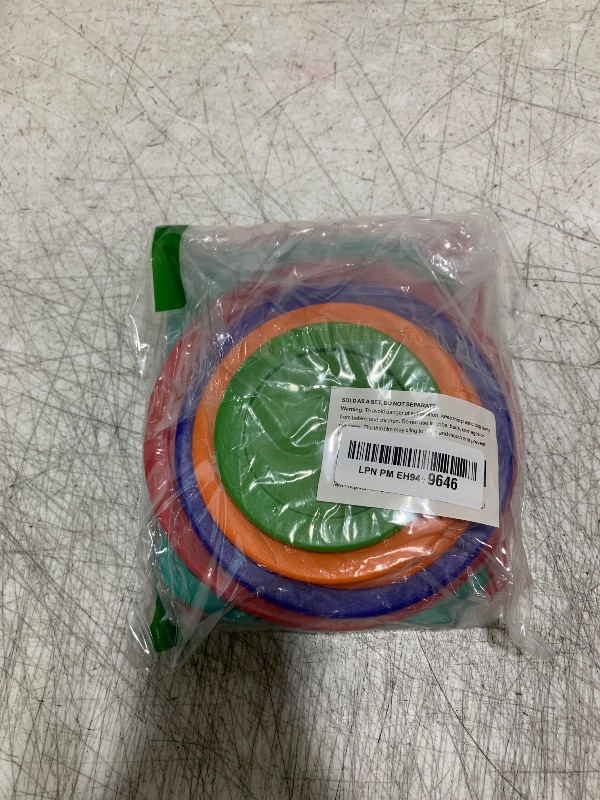 Photo 1 of Replacement Lids for Pyrex (1) 7202-PC 1 Cup Green (2) 7200-PC 2 Cup Orange (2) 7201-PC 4 Cup Blue (1) 7402-PC 6/7 Cup Red (2) 7210-PC 3 Cup Light Green (1) 7211-PC 6 Cup Red Round Rectangle