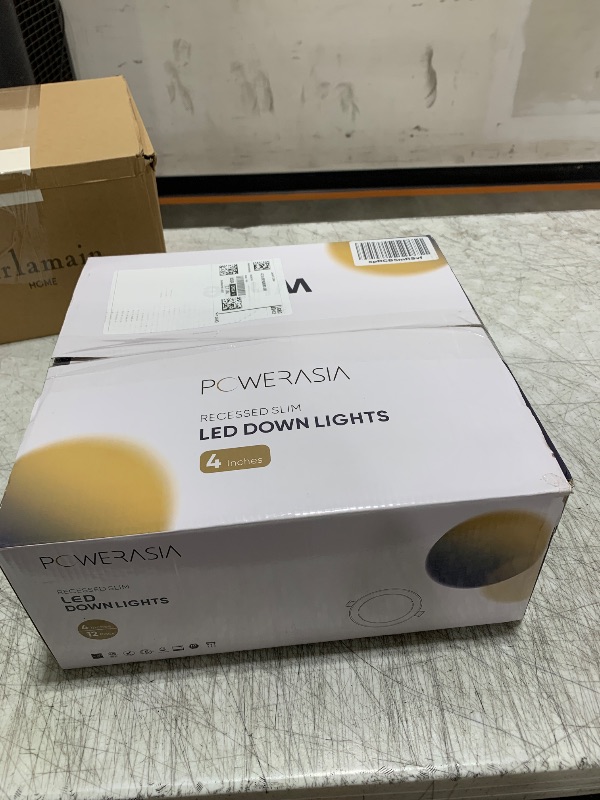 Photo 1 of POWERASIA 12 Pack 4 Inch Ultra-Thin LED Recessed Ceiling Light with Junction Box, 5CCT Dimmable 2700K/3000K/4000K/5000K/6000K, 9W 850lm Can Killer Downlight-ETL and Energy Star Certified