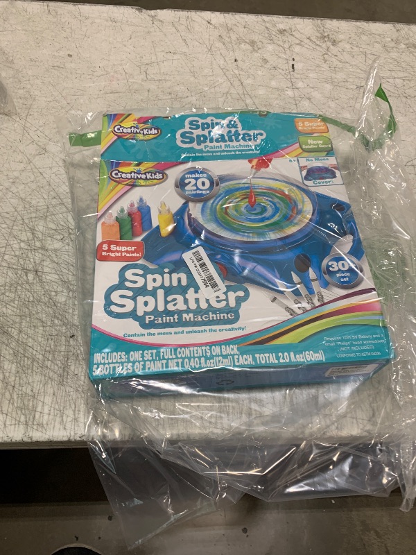 Photo 1 of Creative Kids Spin & Paint Art Kit Pro - Advanced Spinning Art Station + Cards & Paints | Preschool Toddlers, Children & Adults, 6+
