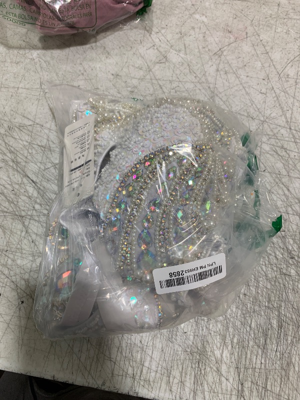 Photo 1 of ROYAL SMEELA Belly Dancer Costumes for Women Belly Dance Bra and Belt Dancing Outfit Bellydance Costume Carnival Bra Belt White