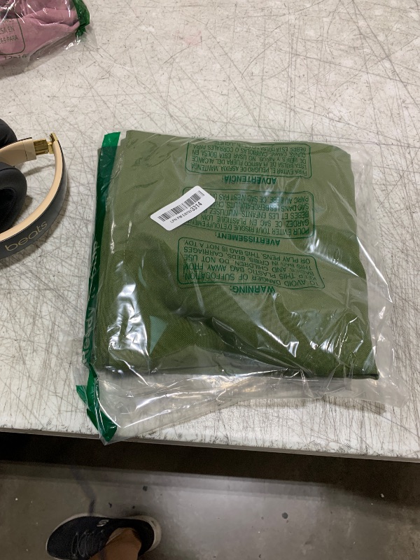Photo 1 of Pack of 2 Moss Green Outdoor Pillows Waterproof 18x18 Inch Decorative Solid Broadside Square Throw Pillow Covers Outside Pillowcase for Patio Furniture Sunbrella Outdoor Pillows for Balcony Decor