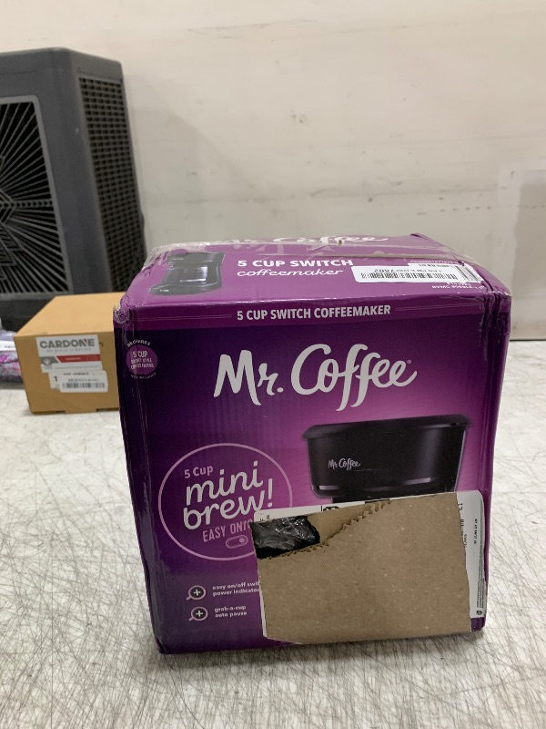 Photo 1 of Mr. Coffee® 5-Cup Mini Brew Switch Coffee Maker, Black