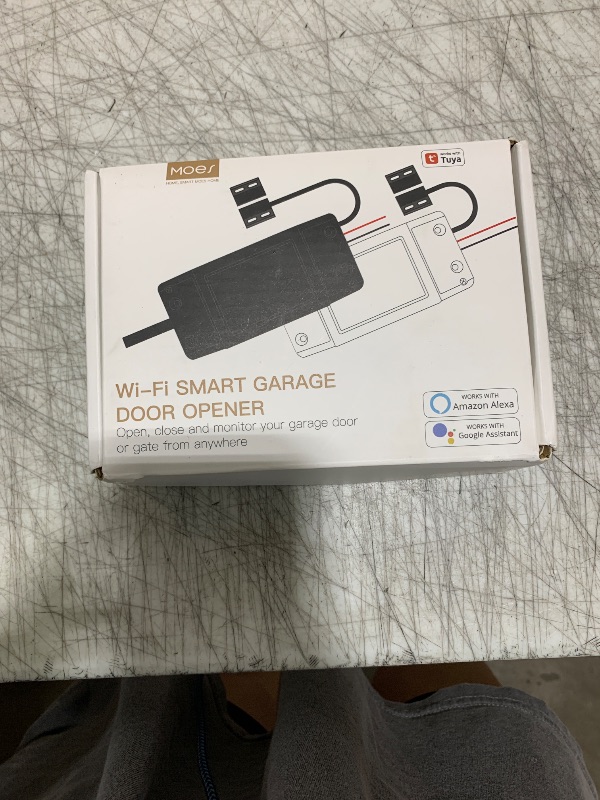 Photo 1 of MOES WiFi Smart Garage Door Opener Controller,Smart Life/Tuya APP Remote Monitor Your Garage Door Anywhere Anytime,Compatible with Alexa Google Home No hub Required.