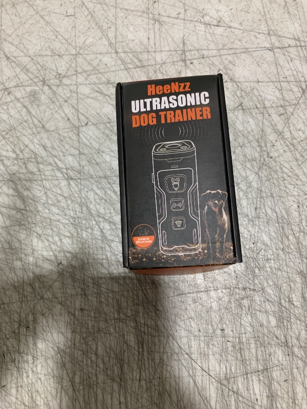 Photo 1 of Dog Bark Deterrent Devices for Own or Neighbor's Dog Ultrasonic Dog Training Device Safe & Effective Portable Anti Barking Device for Dogs Indoor Outdoor Use Orange