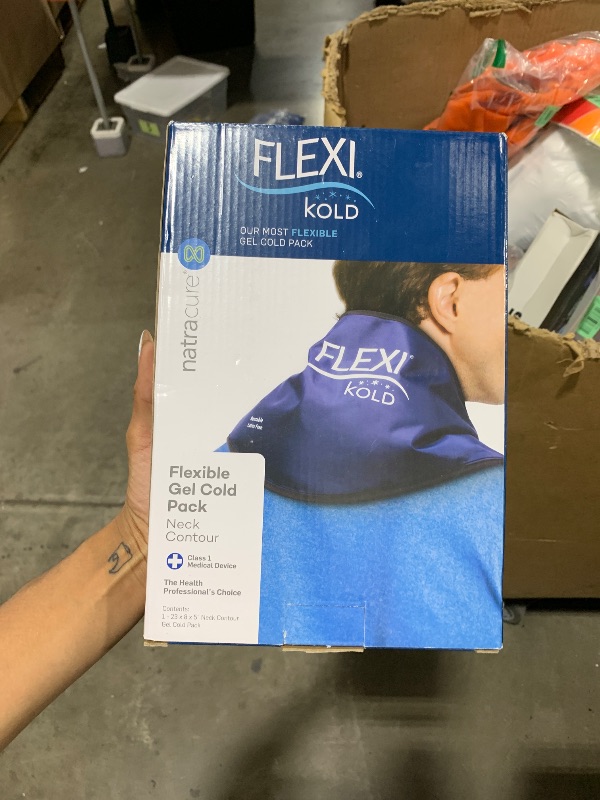 Photo 1 of FlexiKold Gel Neck Ice Pack (23" X 8" X 5") - Reusable Cold Pack Compress (Therapy for Pain, Injuries of Neck, Lower Back, Shoulder, wrap Around Knee, Foot, Thigh, Elbow) - A6301-COLD