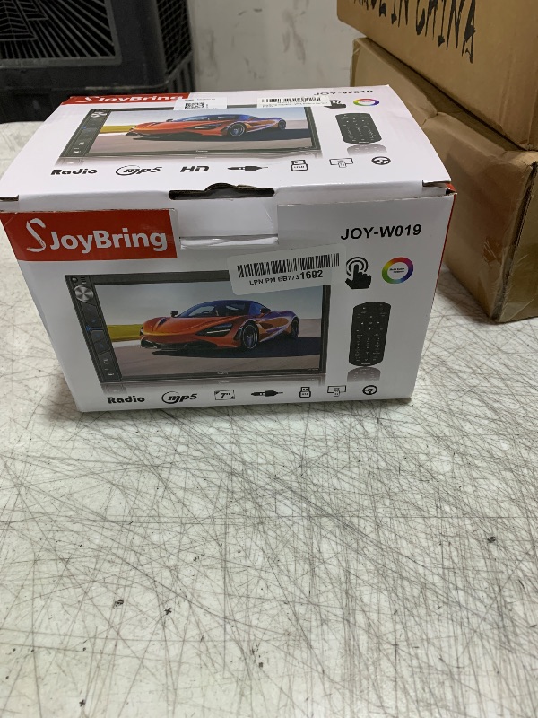 Photo 1 of SJoyBring Upgrade Wireless Double Din Car Stereo with Apple Carplay, Android Auto, Dash Cam, Bluetooth, 4-Channel RCA, 2 Subwoofer Ports, 7" HD Capacitive Touchscreen Car Radio, 60W*4, Backup Camera
