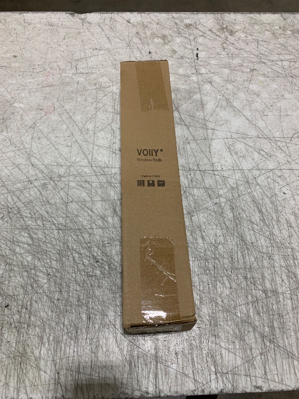 Photo 1 of VOIIY Curtain Rods for Windows 18 to 45 Inch(1.5-3.75 Feet),3/4" Diameter White Drapery Rods with Twisted Cage Finials,Size:18-45 Inch